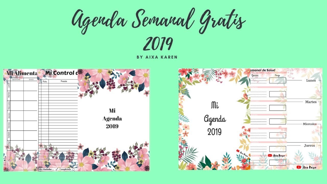Agenda Floral INFINITA Sin Fechas GRATIS