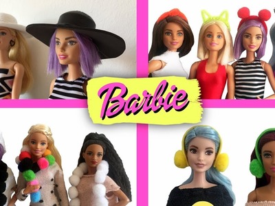 Cómo hacer accesorios de moda para Barbie. Bufandas, sombreros, diademas, orejeras y collares.