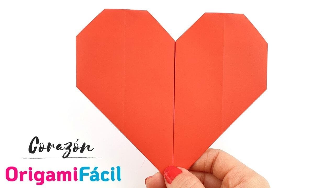 Cómo hacer un CORAZÓN de papel - Origami Fácil