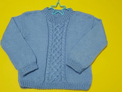 DESCUBRE suéter con INDICACIONES para TODAS las TALLAS en dos agujas parte #4