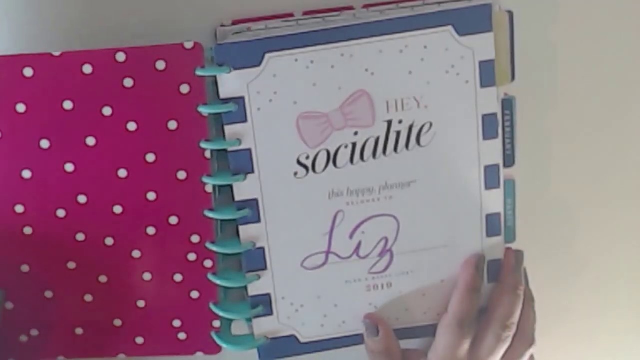 The Happy Planner Girl Socialite 2019