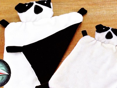 Aprende a coser para bebés | Objeto transicional de tela sin molde | Panda de tela principiantes