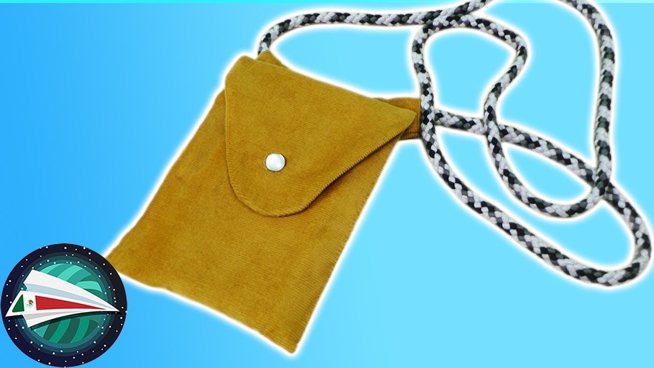 Aprende a coser una bolsa para el móvil sin molde Crossbody bag | Costura para principiantes