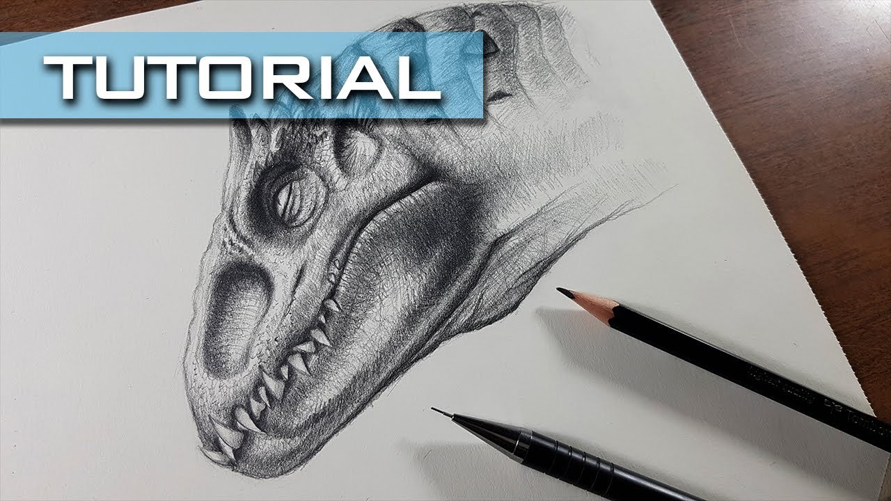 Cómo Dibujar al Indominus Rex a Lápiz Realista