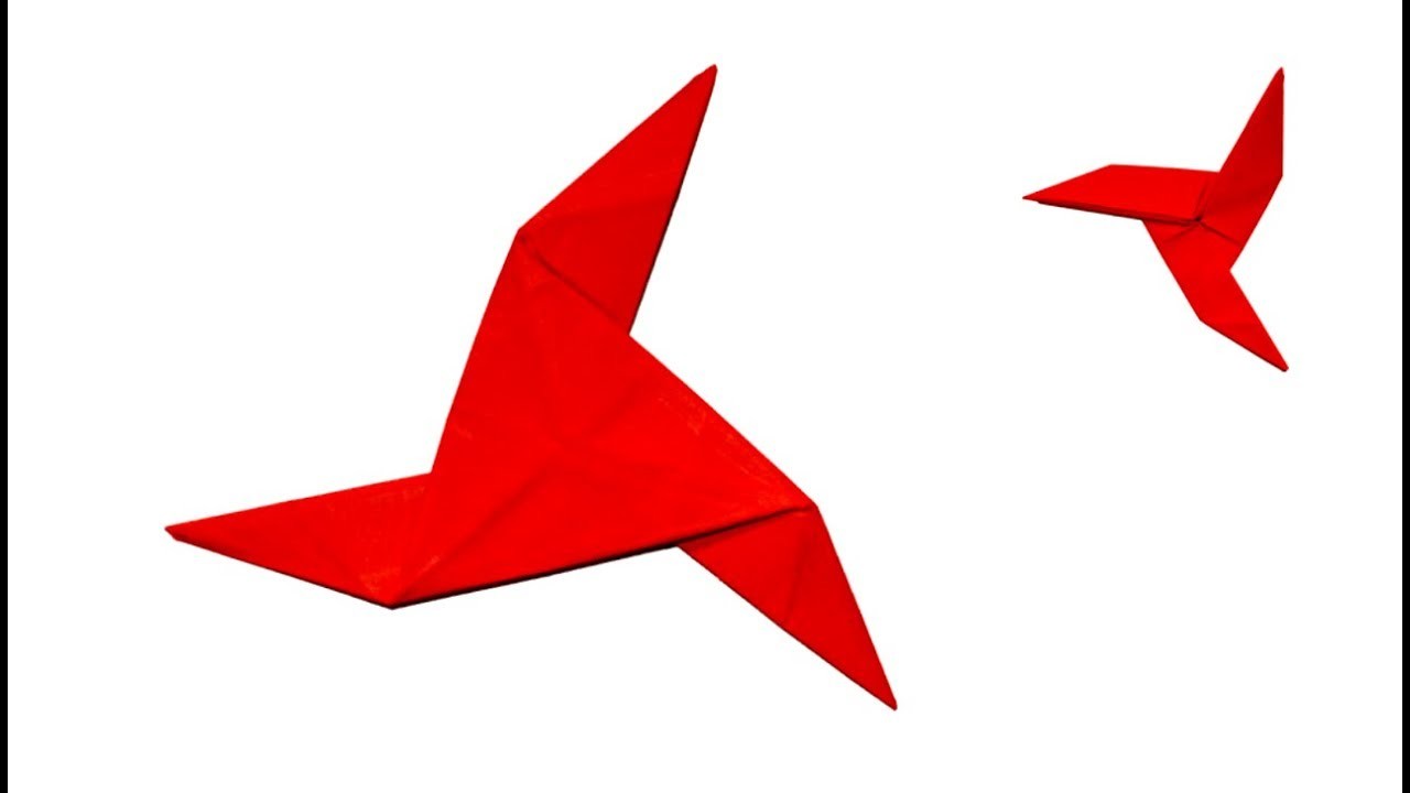 Como hacer una estrella de papel facil - Shuriken de Papel - Estrella Ninja