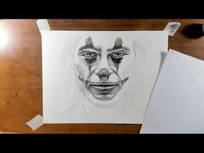 Dibujando al Joker Realista a Lápiz