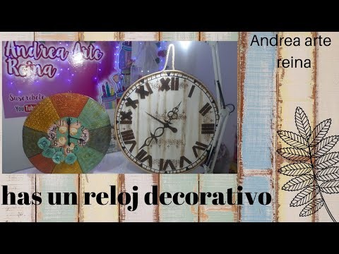 HAZ UN RELOJ VINTAGE Y DECORA TU CASA????manualidades con carton