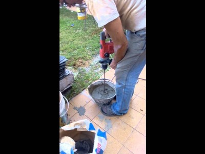 Mezclador de Cemento Casero - Homemade cast mixer