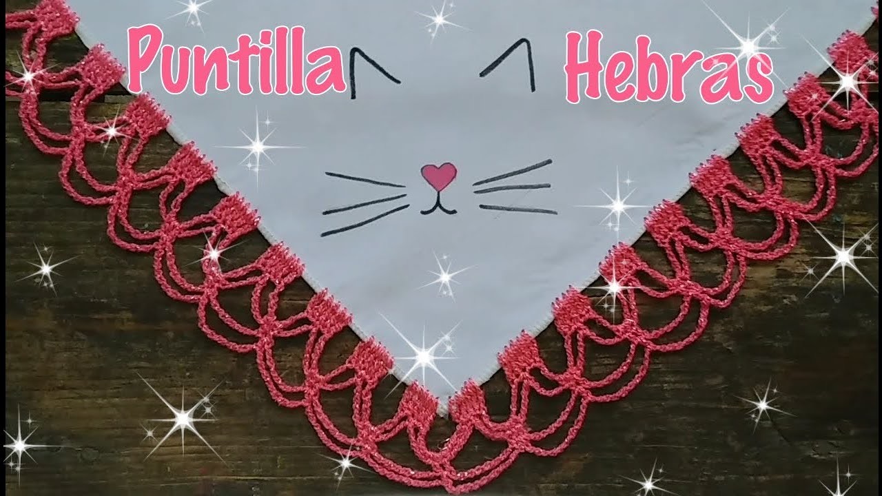 Puntilla de Hebras | servilleta de gato