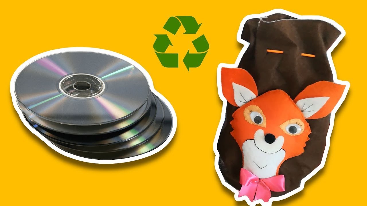 Transforma CDs viejos en Morralitos para Niños - Día del Niño