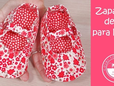 Zapatos de tela para bebé (con patrones)
