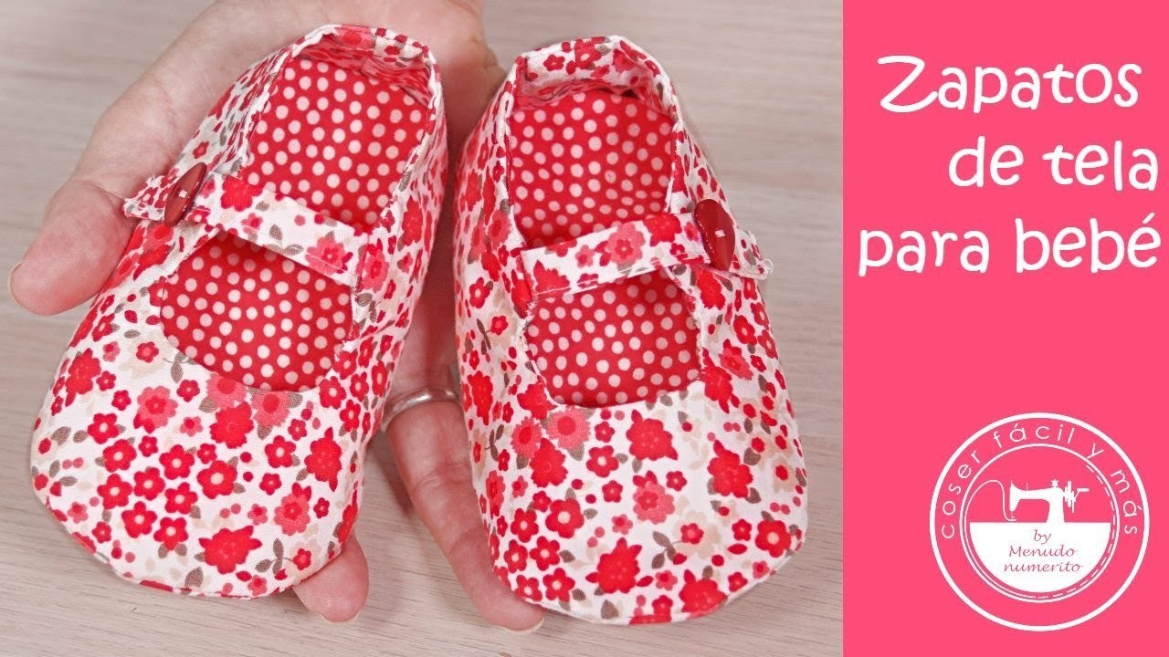 Zapatos de tela para bebé (con patrones)