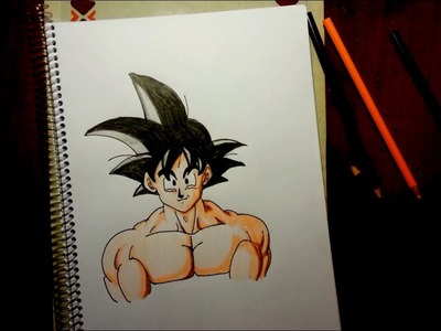 Como dibujar a Goku paso a paso parte2 | How to draw Goku step by step part2 - dragon ball Z