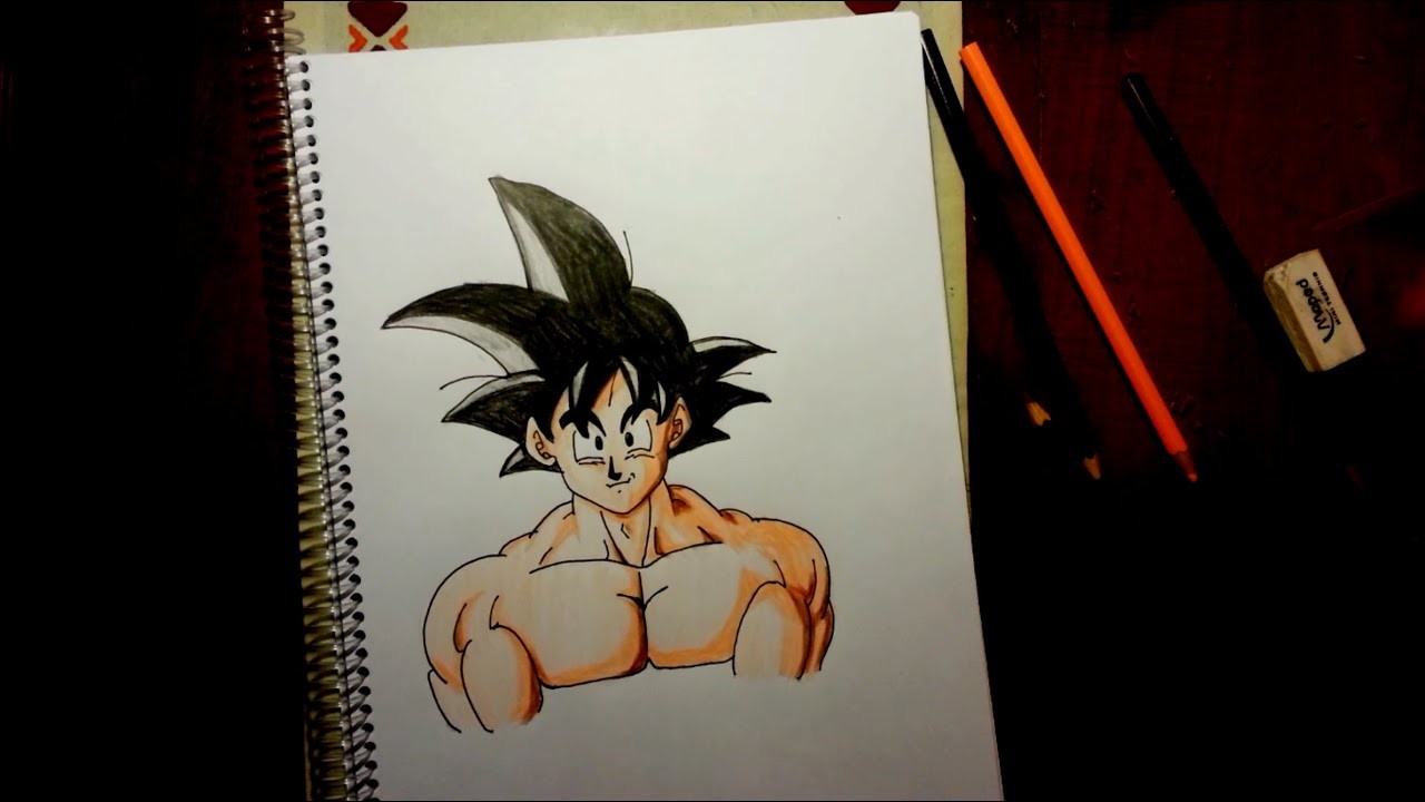 Como dibujar a Goku paso a paso parte2 | How to draw Goku step by step part2 - dragon ball Z