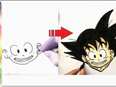 Como Dibujar a GOKU paso a paso facil  Dragon Ball Z ???? dibujos para dibujar paso a paso facil  ????