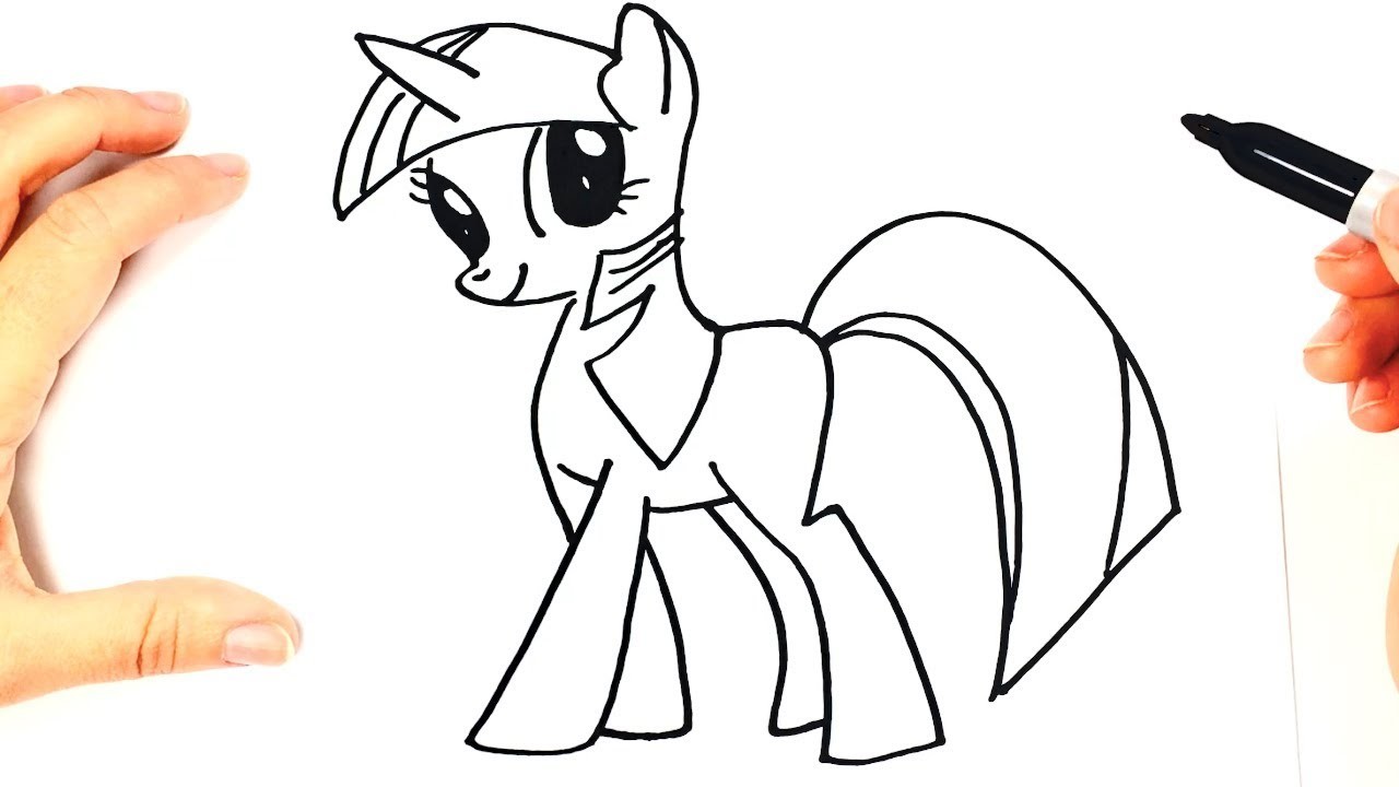 Cómo dibujar a My Little Pony paso a paso