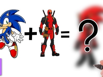 Como Dibujar Sonic + Deadpool Paso a Paso - Dibujos para Dibujar