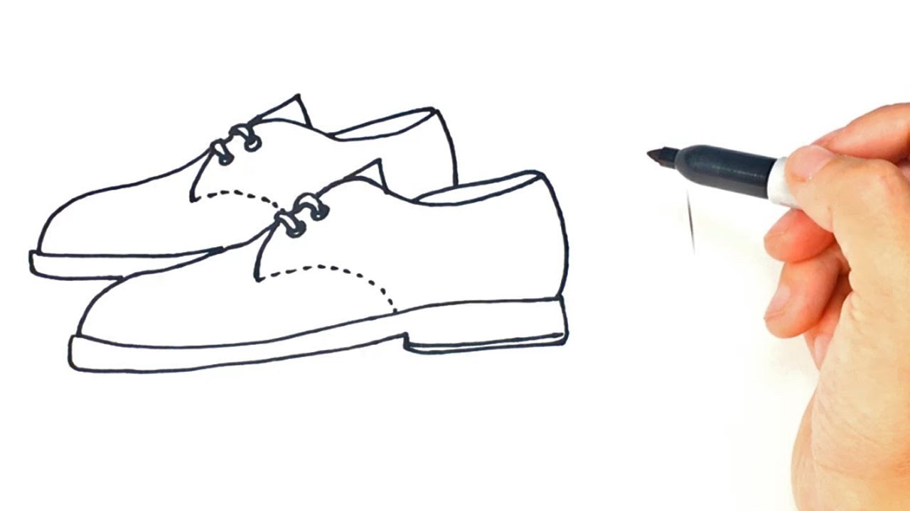 Cómo dibujar un Zapatos paso a paso | Dibujo fácil de Zapatos