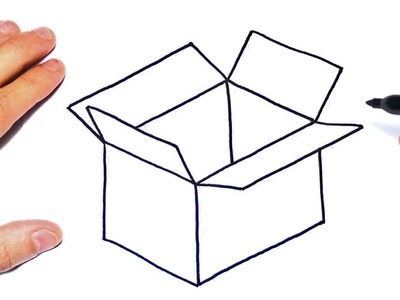 Cómo dibujar una Caja Paso a Paso | Dibujo de Caja