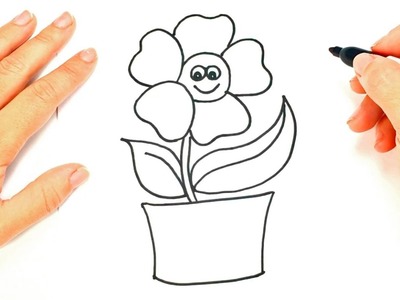 Como dibujar una Planta paso a paso | Dibujo fácil de Planta