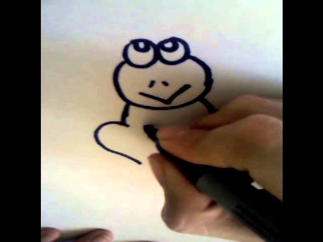 Como dibujar una rana FÁCIL