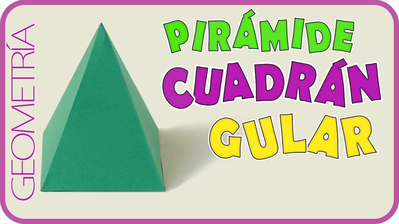 Como hacer una pirámide cuadrangular. Rápido y fácil. Quadrangular pyramid