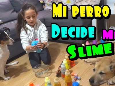 Mi perro decide mi slime!! ¿de que color sera? zarolakids