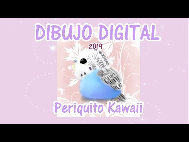 PERIQUITO KAWAII - DIBUJO KAWAII -  DIBUJO DIGITAL - Kawaii parakeet - Dibujar periquito fácil