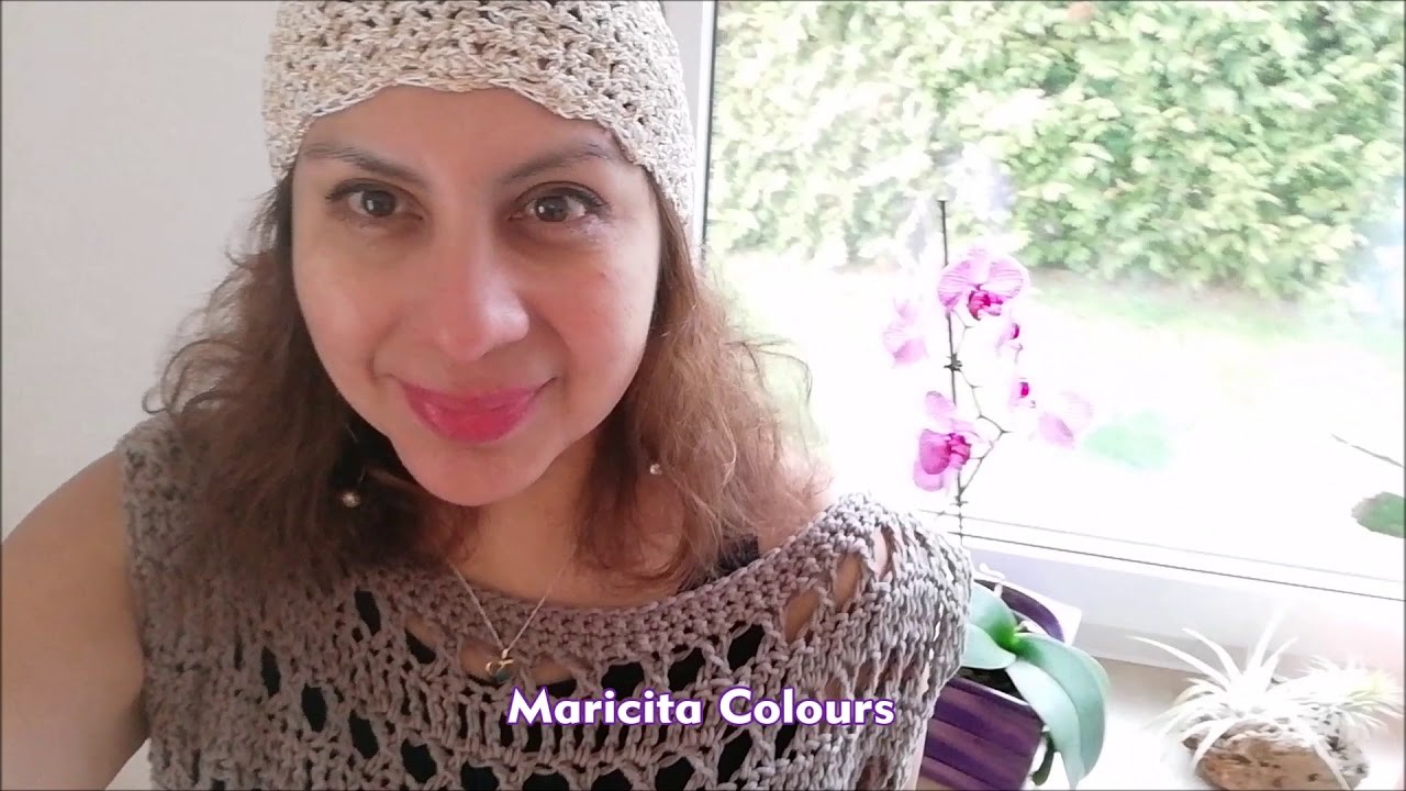 Vincha a crochet Boho Style aquí el Tutorial por Maricita Colours