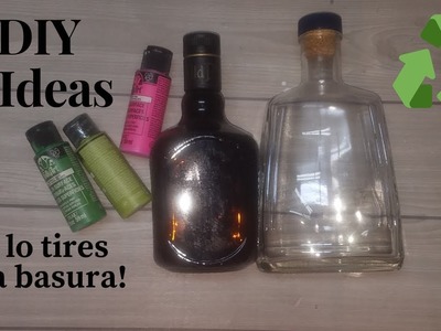 2 Manualidades Con Botellas de Vidrio - Best out of waste ♻