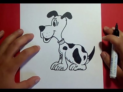 Como dibujar un perro paso a paso 24 | How to draw a dog 24