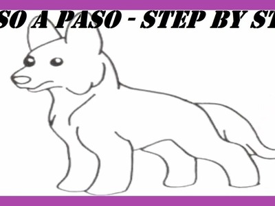 Como dibujar un Perro Pastor Alemán l How to draw a German Shepherd Dog
