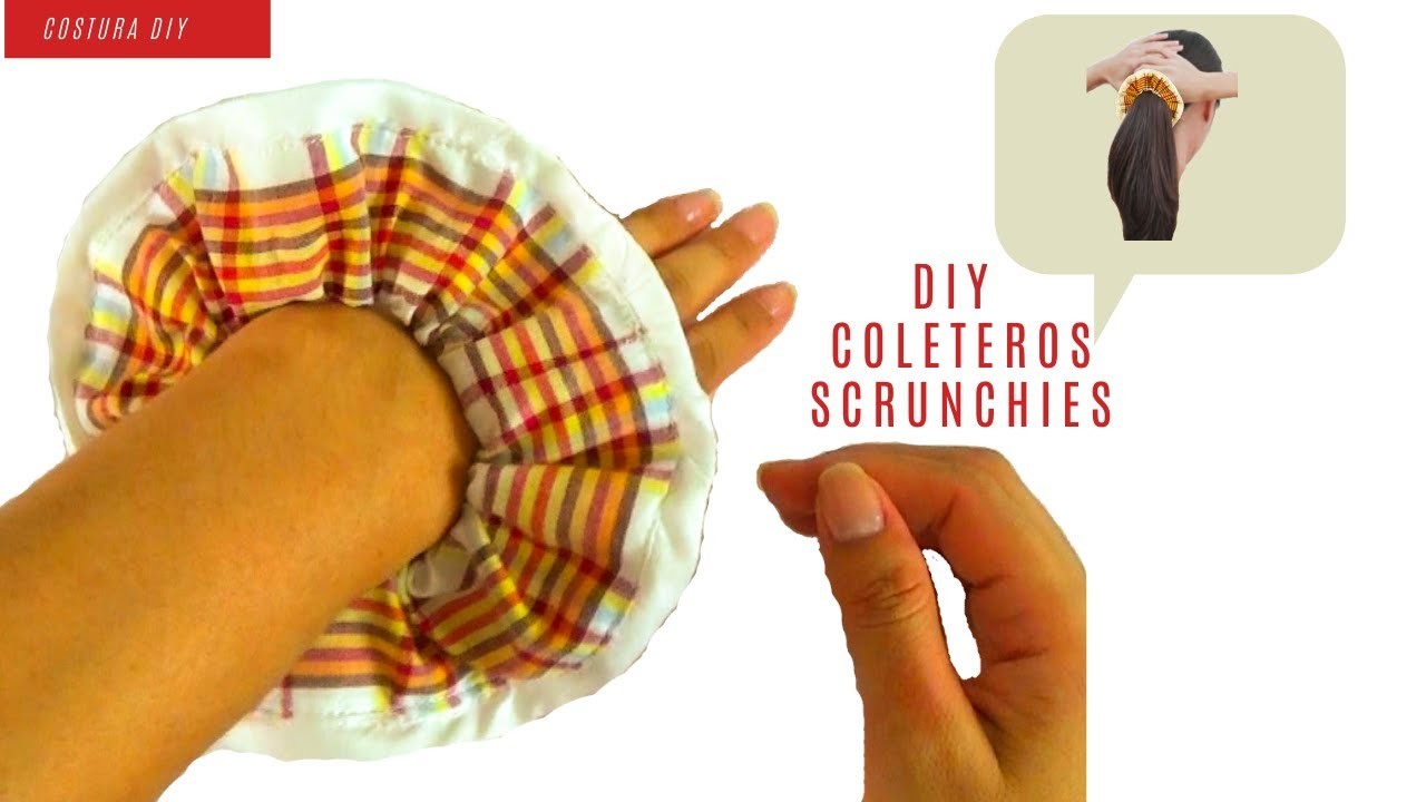 Cómo hacer Coleteros o Scrunchies Costura DIY