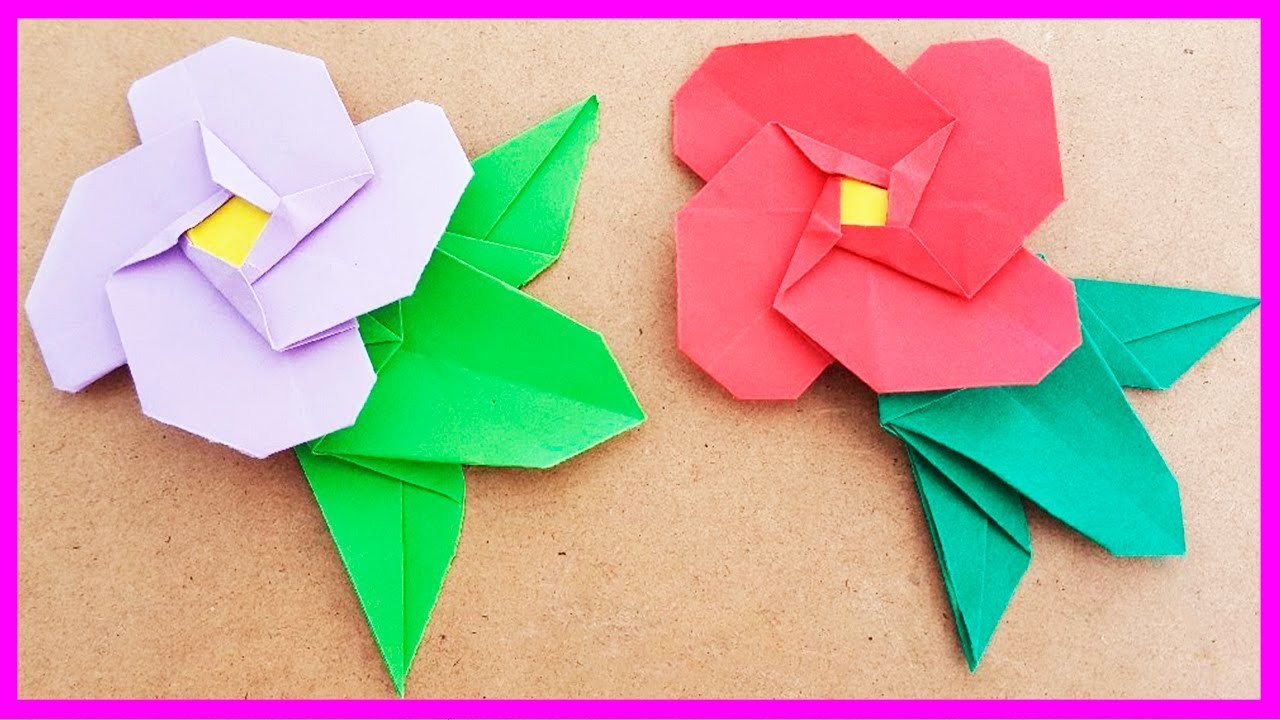 ???????? Cómo hacer FLORES???? de Origami FÁCIL✅ | FLOR de Papiroflexia