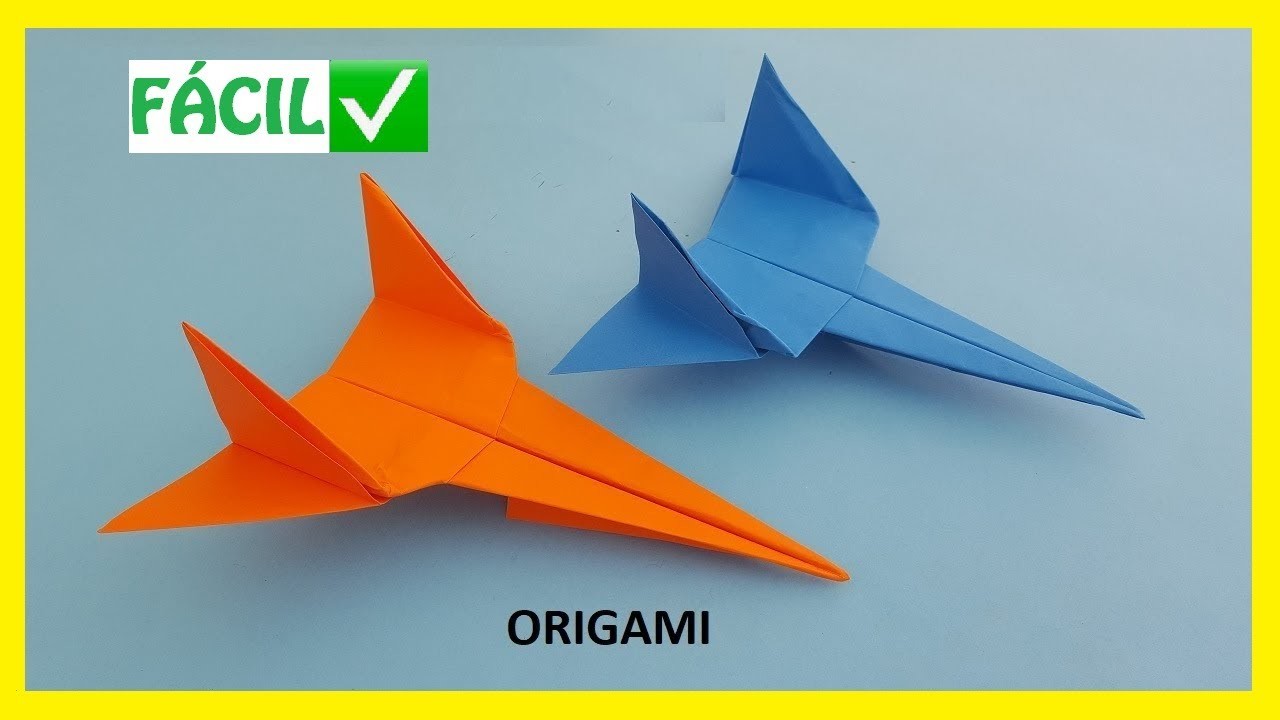 ???????? Cómo hacer un AVIÓN ✈ de papel FÁCIL ✅ | Aviones de Origami PASO A PASO
