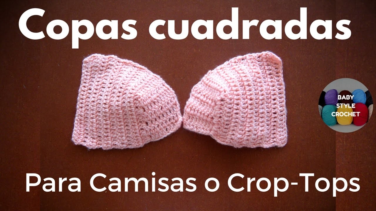 Copas para camisas y crop-tops tejidos. crochet - Baby style
