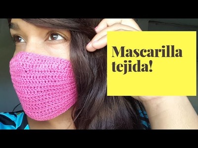 #cubreboca #crochet #tapaboca Cómo tejer MASCARILLA a crochet fácil ☢  face mask crochet