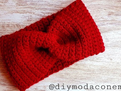 Diadema Turbante tejido a crochet para principiantes paso a paso