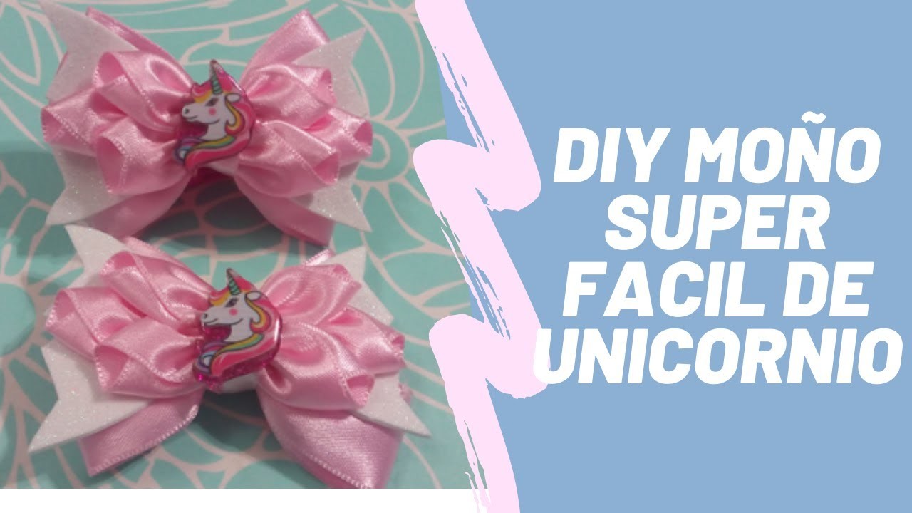 DIY MOÑO SUPER FÁCIL DE UNICORNIO