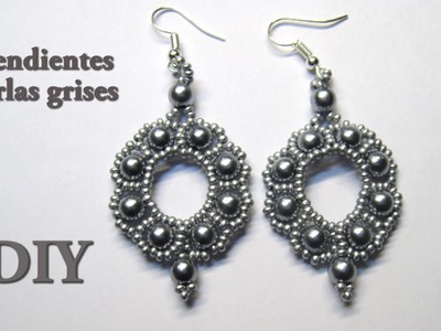 DIY - Pendientes de perlas grises - Manualidades y entretenimientos