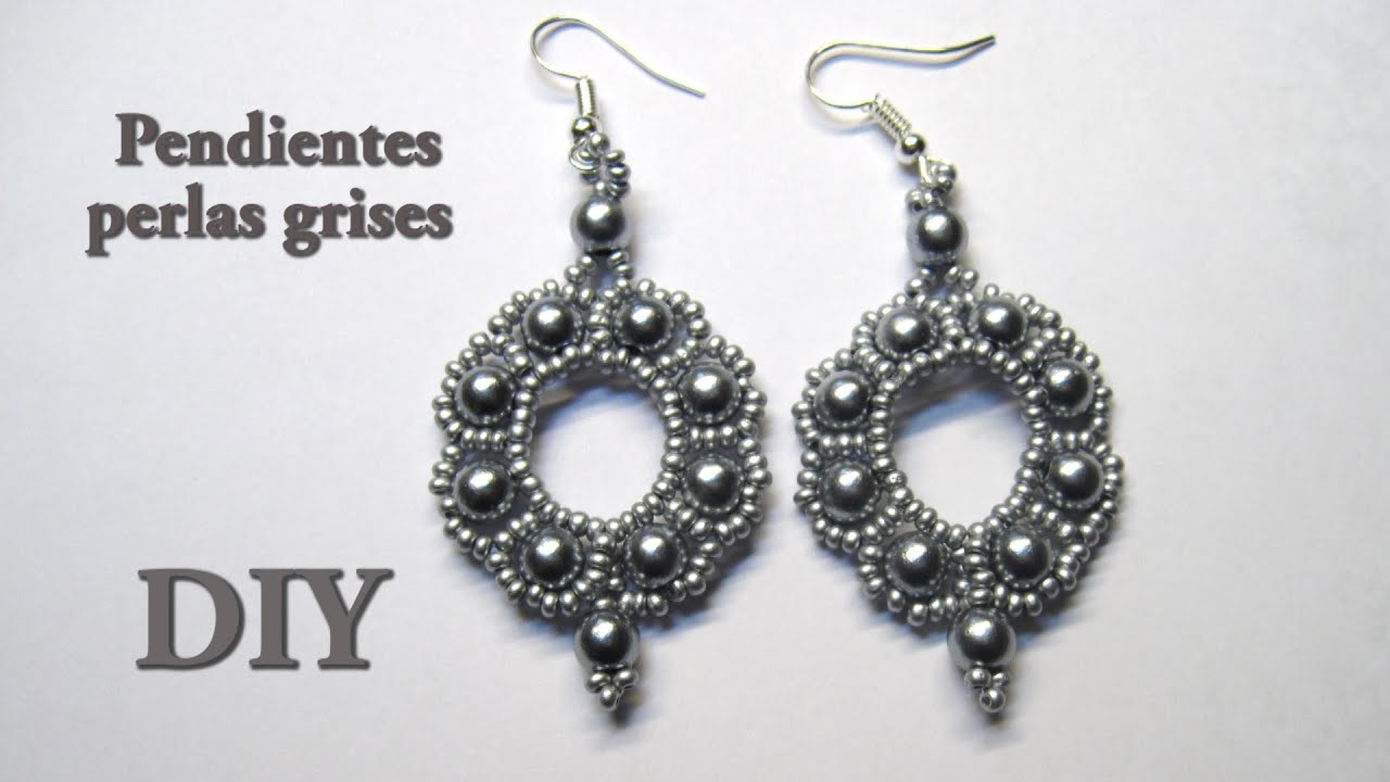DIY - Pendientes de perlas grises - Manualidades y entretenimientos