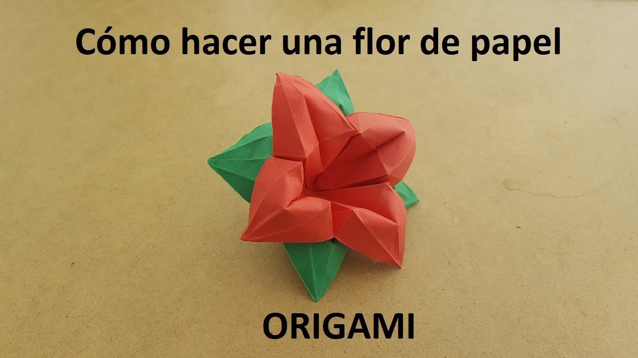 ???? | FLORES | ???? de papel FÁCIL - Origami PASO A PASO