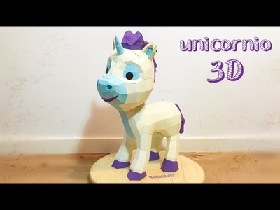 ???? GRATIS - Bebé Unicornio 3D - PaperCraft Plantillas AQUÍ!