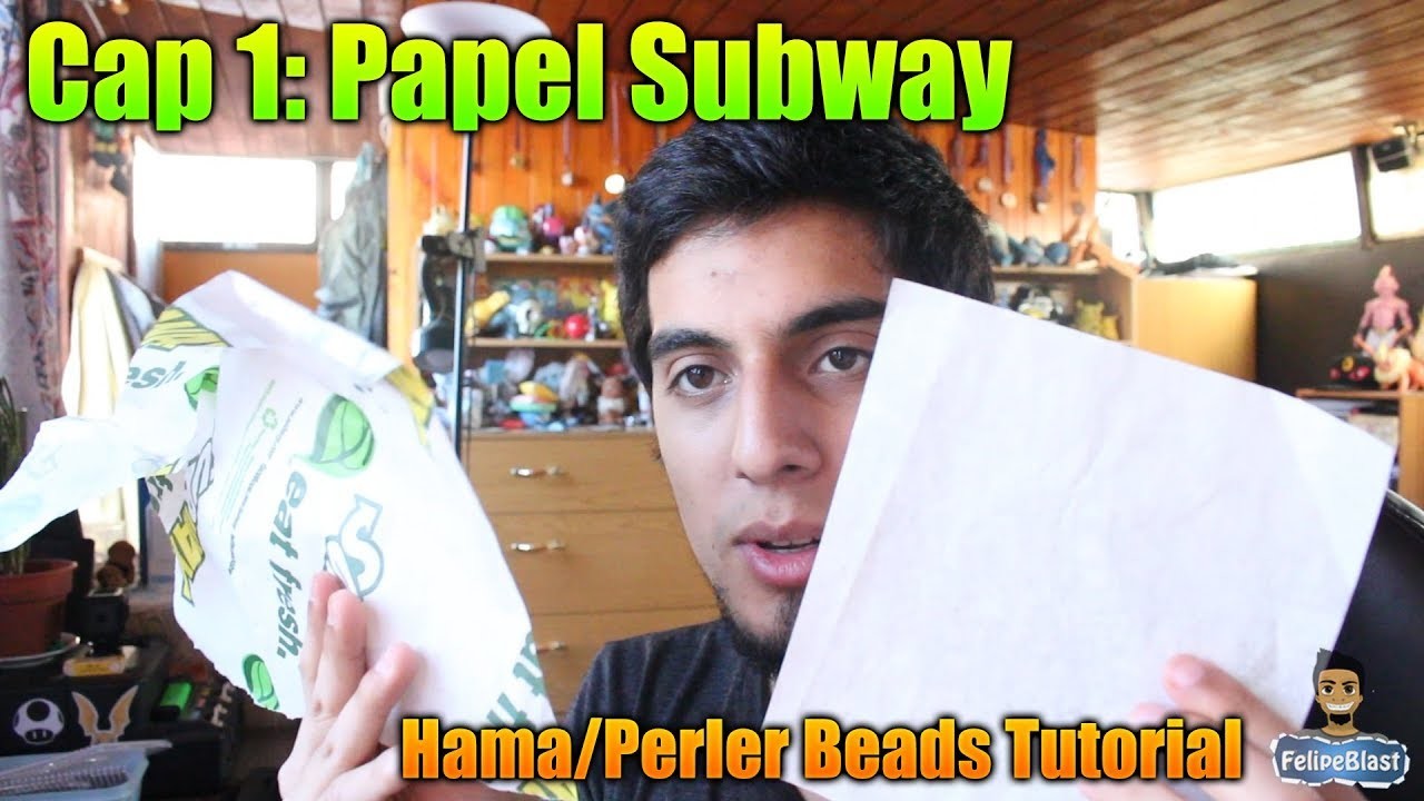 ¿Se puede planchar Hama.Perler Beads con CUALQUIER papel? - CAP #1: PAPEL SUBWAY -