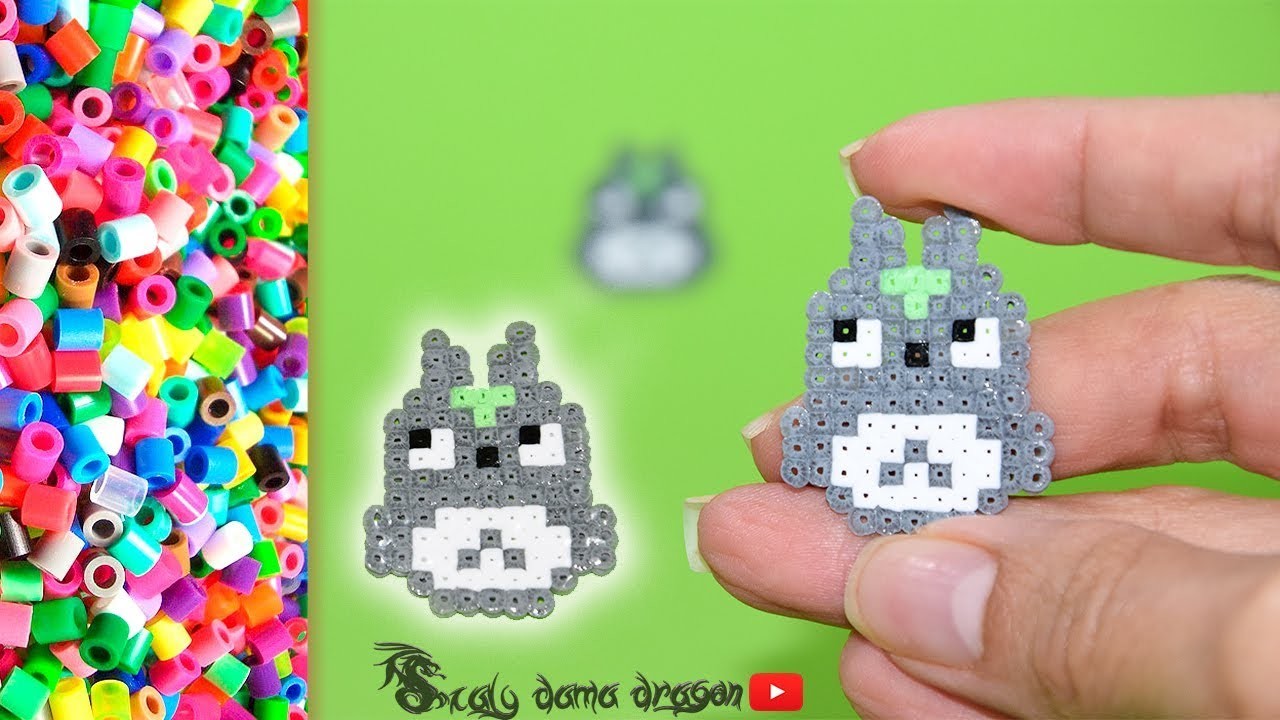 Totoro hecho con Hama beads mini