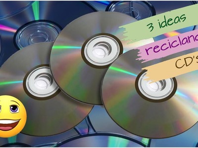 3 MANUALIDADES reciclando CD'S. 3 ideas de manualidades reciclando CD'S viejos. No los tires.