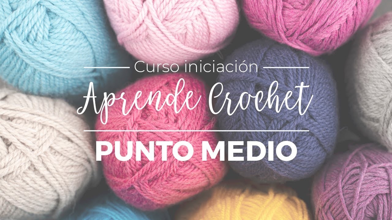 Aprende crochet Lección 6: Medio punto alto - Curso de iniciación a ganchillo por Nunusite