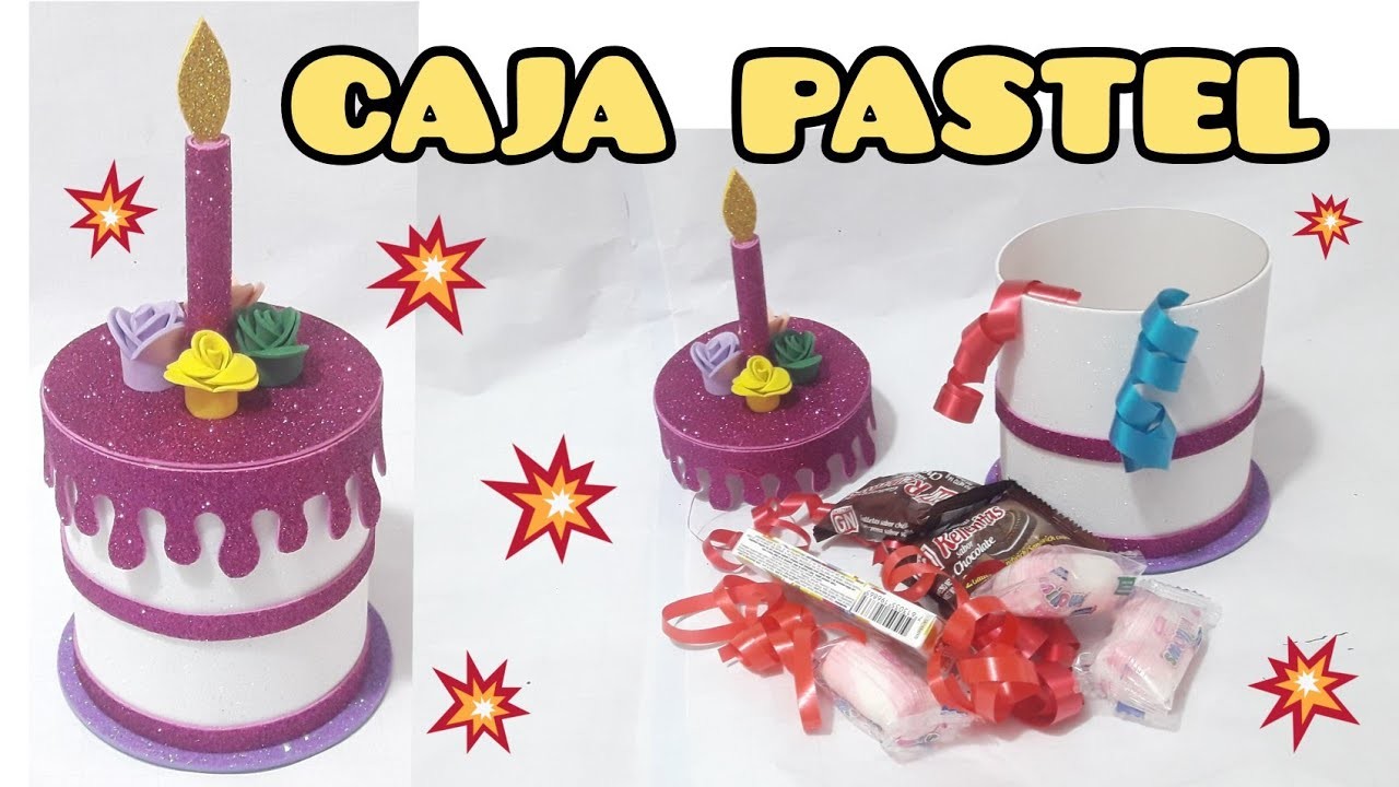 CAJA PASTEL para CUMPLEAÑOS