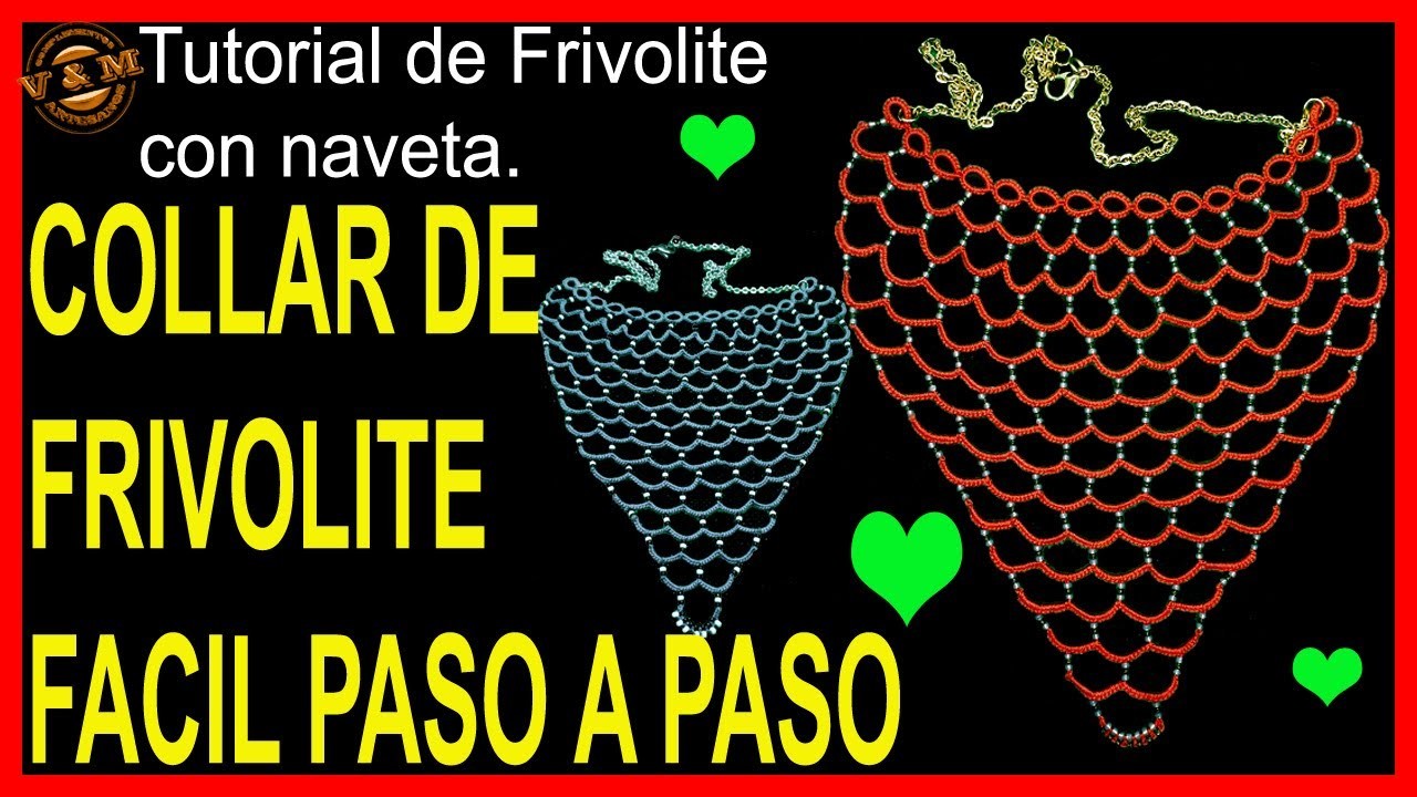COLLAR DE FRIVOLITE FÁCIL PASO A PASO