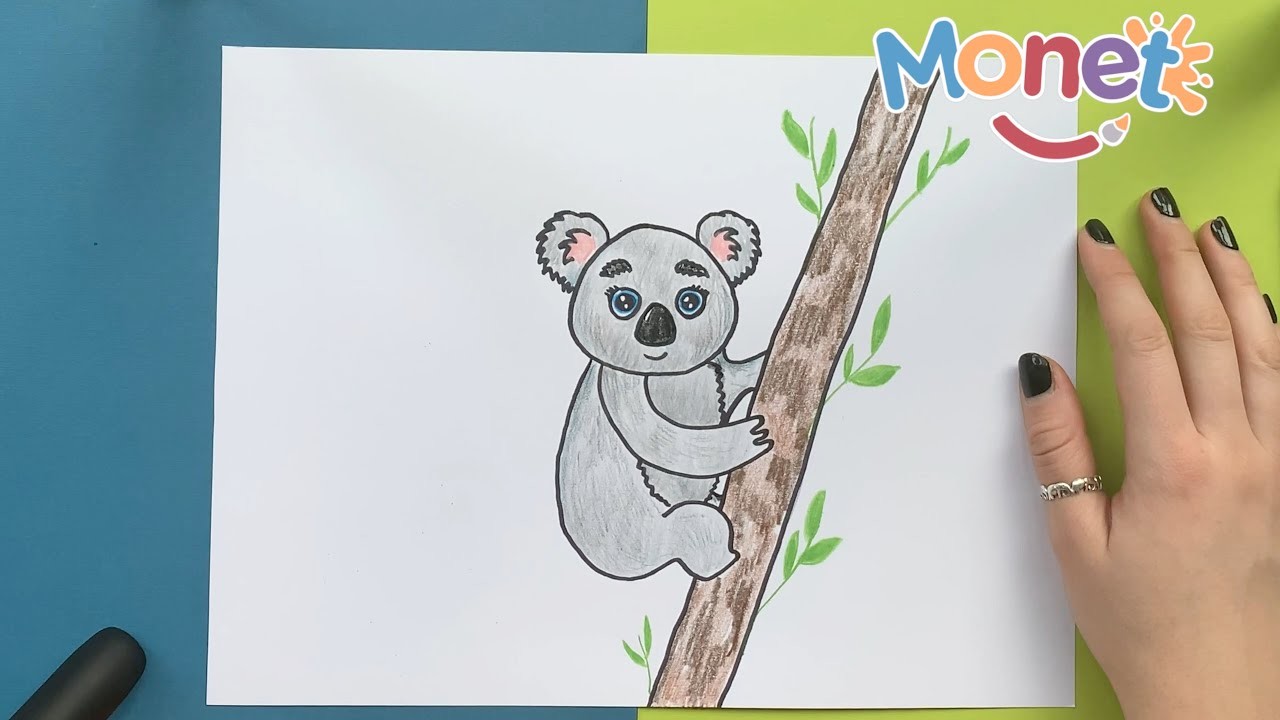 Como dibujar un KOALA HERMOSO